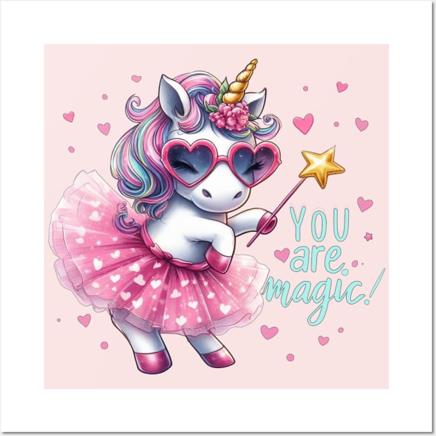 Magical Unicorn You Are Magic Wall Art by Annabelhut